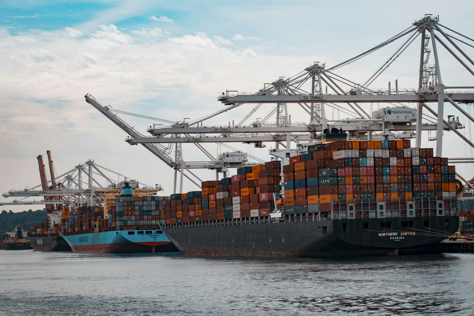 Container yard and global logistics network